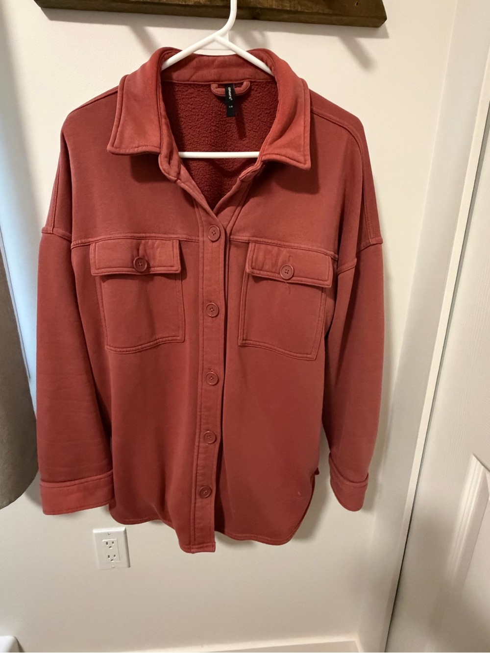 Women’s Costco Rust Red Shirt Jacket